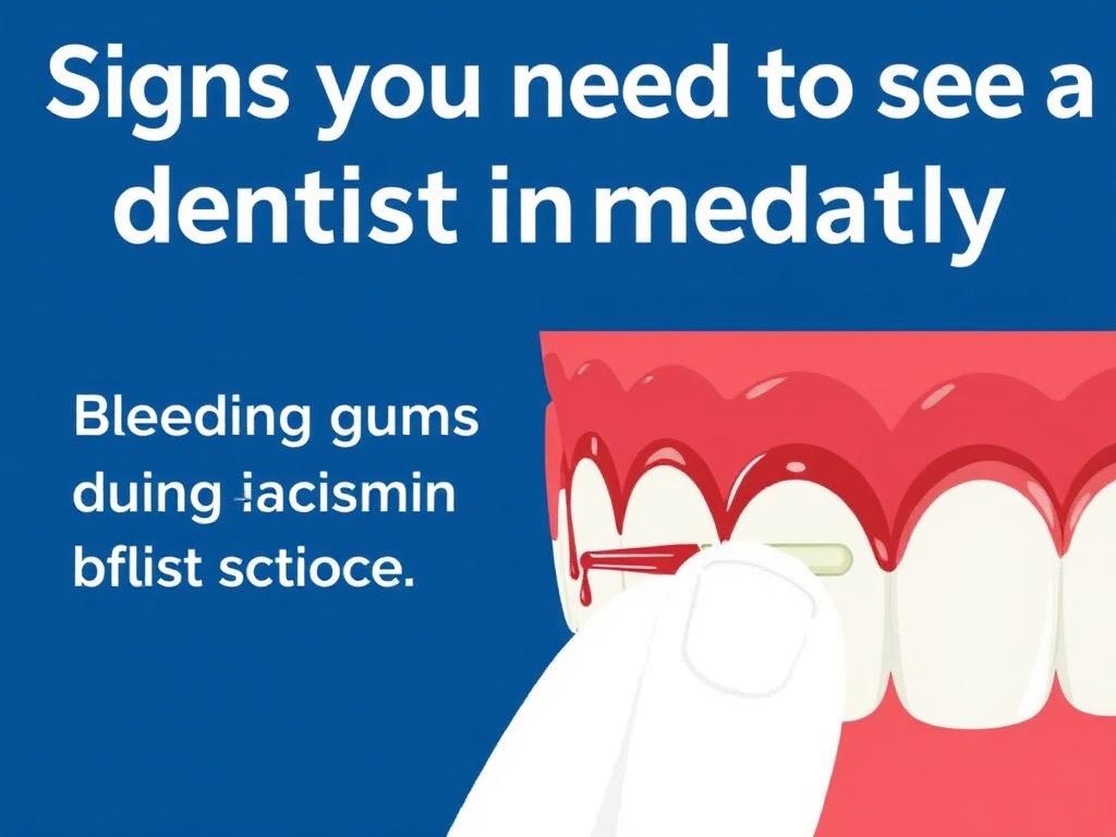     Signs you need to see a dentist immediately. Bleeding Gums During Brushing or Flossing