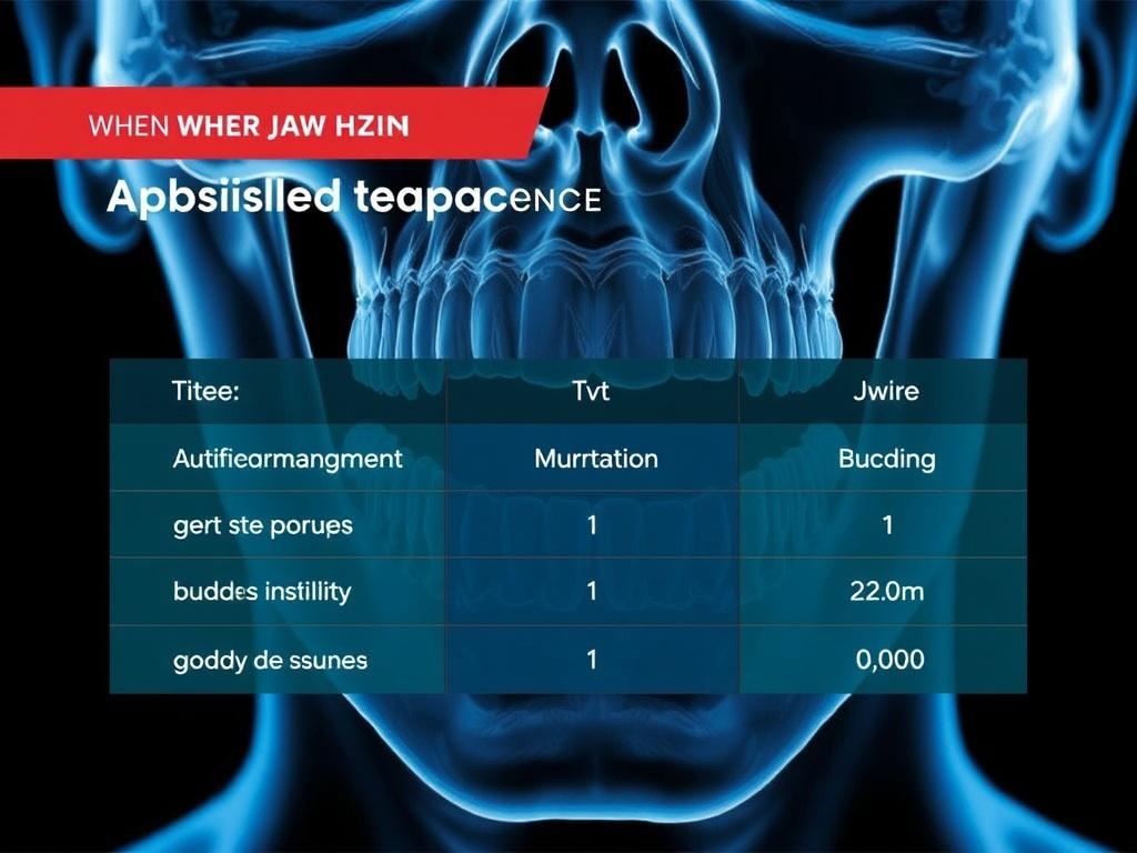     Jaw pain: When to seek help. Summary Table: When to Seek Help for Jaw Pain
