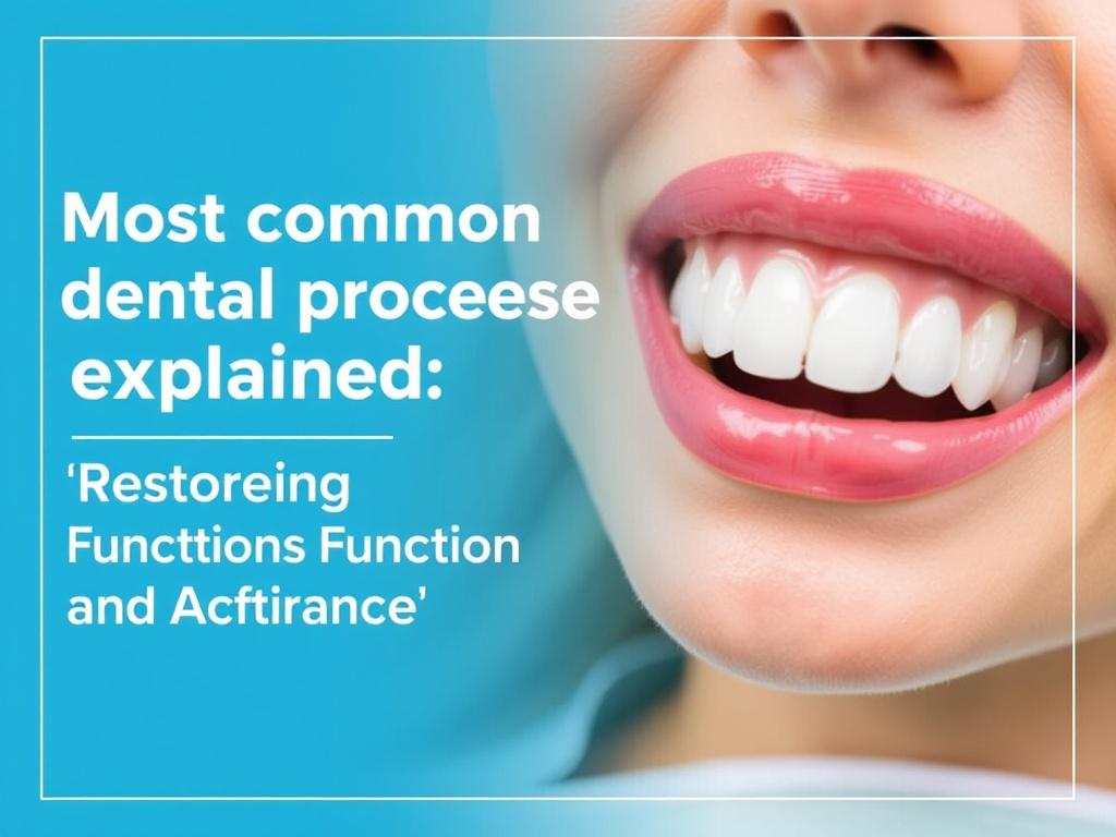     Most common dental procedures explained. Crowns and Bridges: Restoring Function and Appearance