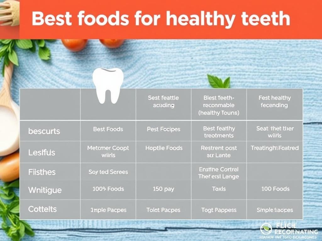     Best foods for healthy teeth. Summary Table: Best Foods for Healthy Teeth and Their Benefits