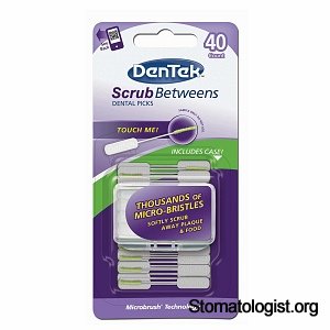 Зубочистка нового поколения Scrub Betweens Dental Pick от компании DenTek